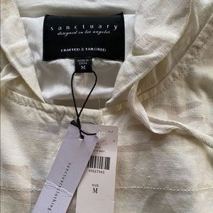 Sanctuary linen jacket.  Anthropologie.  NWT